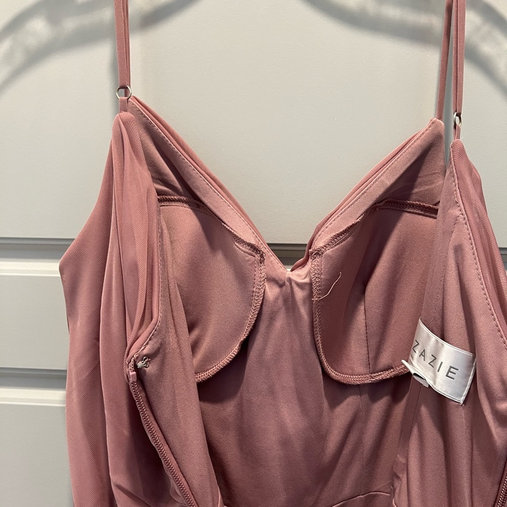 Azazie bridesmaid dress in dusty rose size A8 - Picture 8 of 11